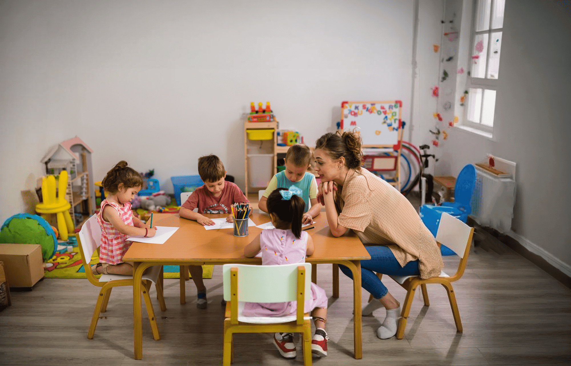 Children learning at Little People’s Landing